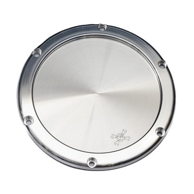 Raw aluminum polished finish.
Billet outer cover, a direct replacement for all Feuling's BA air cleaner systems. Like the air cleaner assemblies available in a matching raw polished, hard black anodized and a chrome plated finish, with either a solid aluminum or a clear translucent acrylic outer cover that allows you to look into the intake track. Outer cover kits included the main outer cover, Allen screw hardware, air filter oil and 545 thread sealant.
Note: Special Order Product only.
To order please contact your MCS sales representative.