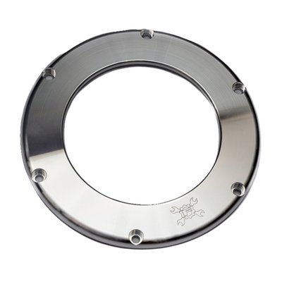 Raw aluminum polished finish.
Billet outer cover, a direct replacement for all Feuling's BA air cleaner systems. Like the air cleaner assemblies available in a matching raw polished, hard black anodized and a chrome plated finish, with either a solid aluminum or a clear translucent acrylic outer cover that allows you to look into the intake track. Outer cover kits included the main outer cover, Allen screw hardware, air filter oil and 545 thread sealant.
Note: Special Order Product only.
To order please contact your MCS sales representative.