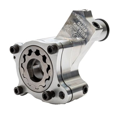 40% more feed than stock and 60% more scavenge.
Fits as stock replacement. Assembles without O-rings on the pump housings, similar to the OEM and SE oil pumps. Billet 6061 aluminum. Increases oil pressure and scavenge (return) over stock. With 2 chromoly gerotor gears.
• Billet 6061 aluminum
• Increases oil pressure
• 40% more pressure volume over stock
• 60% more scavenge volume over stock
• 2" Chrome Moly gerotor gears
• Stock replacement
• Made in the U.S.A.