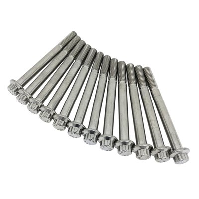 ARP hardware made by ARP to Feuling's exact specifications. Includes all hardware to bolt engine case halves together. Made of 12-point hardened stainless steel bolts with rolled threads. Polished and corrosion resistant finish. Tensile strength rated @ 170,000 psi. Superior to and stronger than OEM and grade 8 fasteners. Includes moly assembly lubricant for installation.
OEM replacement reference 10200343.
Kit includes:
- 12 x stainless 12 point bolt 5/16 - 18 x 3.250".
Made in the U.S.A.