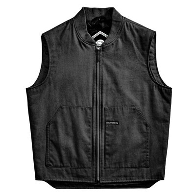 The Worker Havana vest from Holy Freedom is a modern take on classic utility wear, built for life on and off the bike. Constructed from rugged cotton canvas, it’s tough enough for the road but lined with soft brushed flannel for all-day comfort. Featuring reinforced shoulders, snap-button closure, and roomy pockets for tools or essentials, this vest balances old-school workwear grit with bold rider style. Layer it over a hoodie or shirt and make it your everyday go-to.
