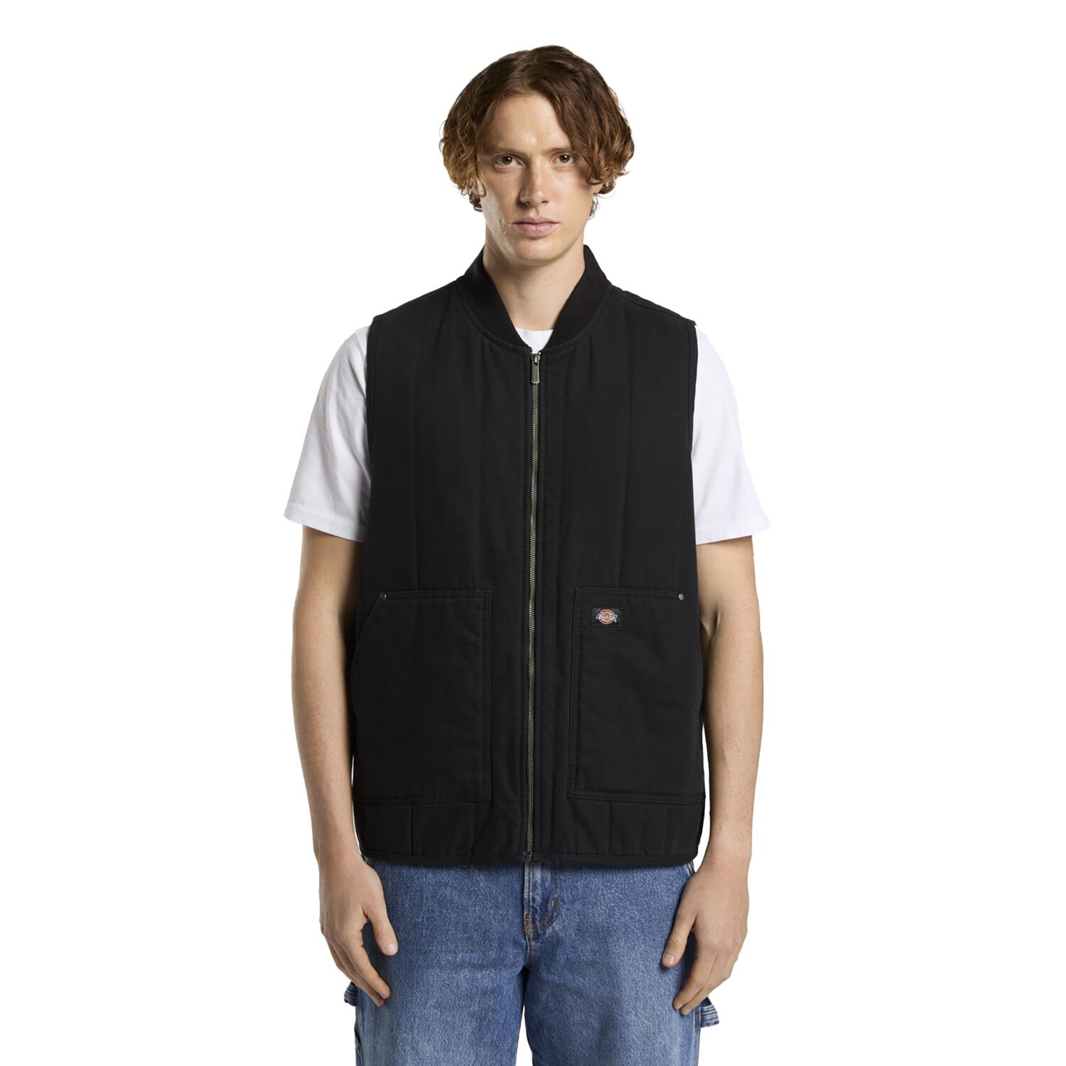 Dickies Quilted Canvas vest, Black, L