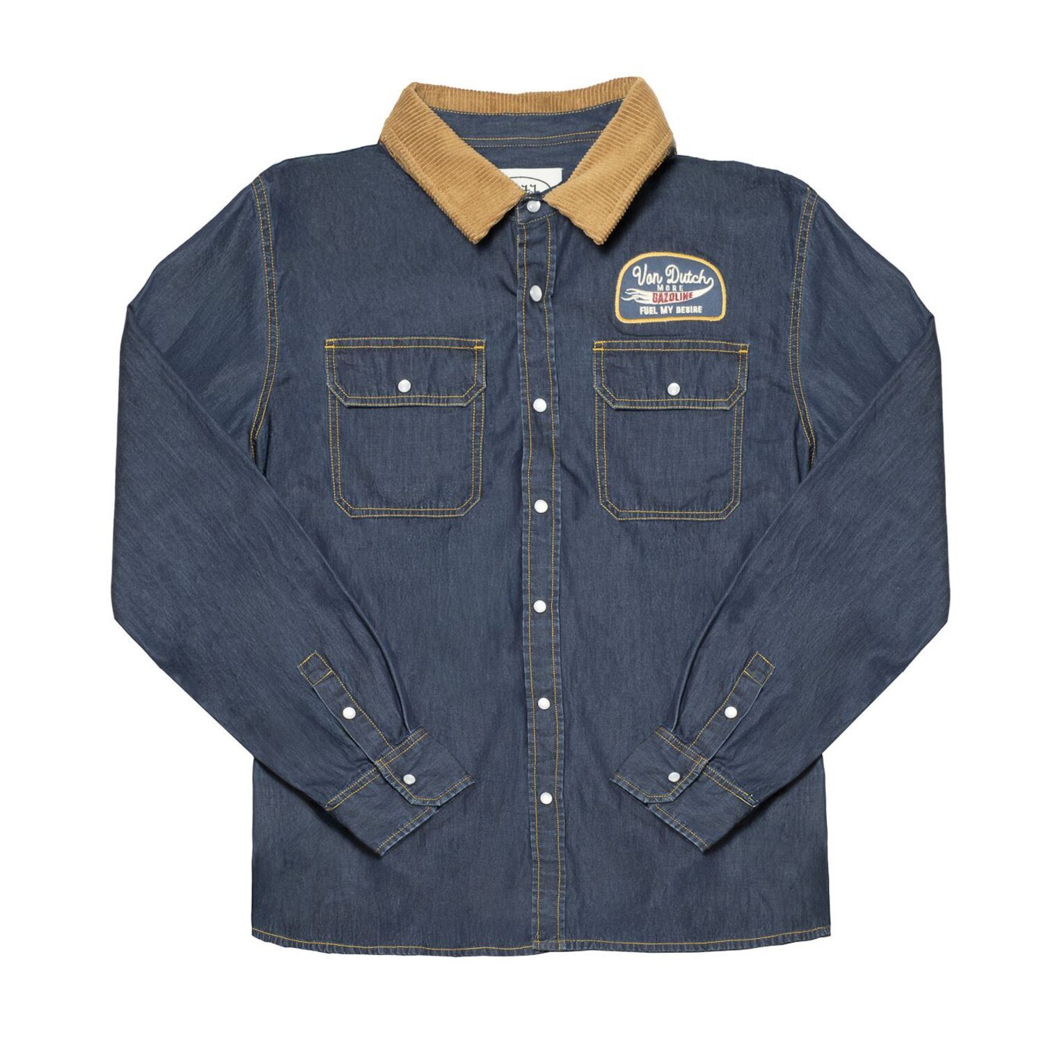 Von Dutch Fuel jacket denim, Blue, XL