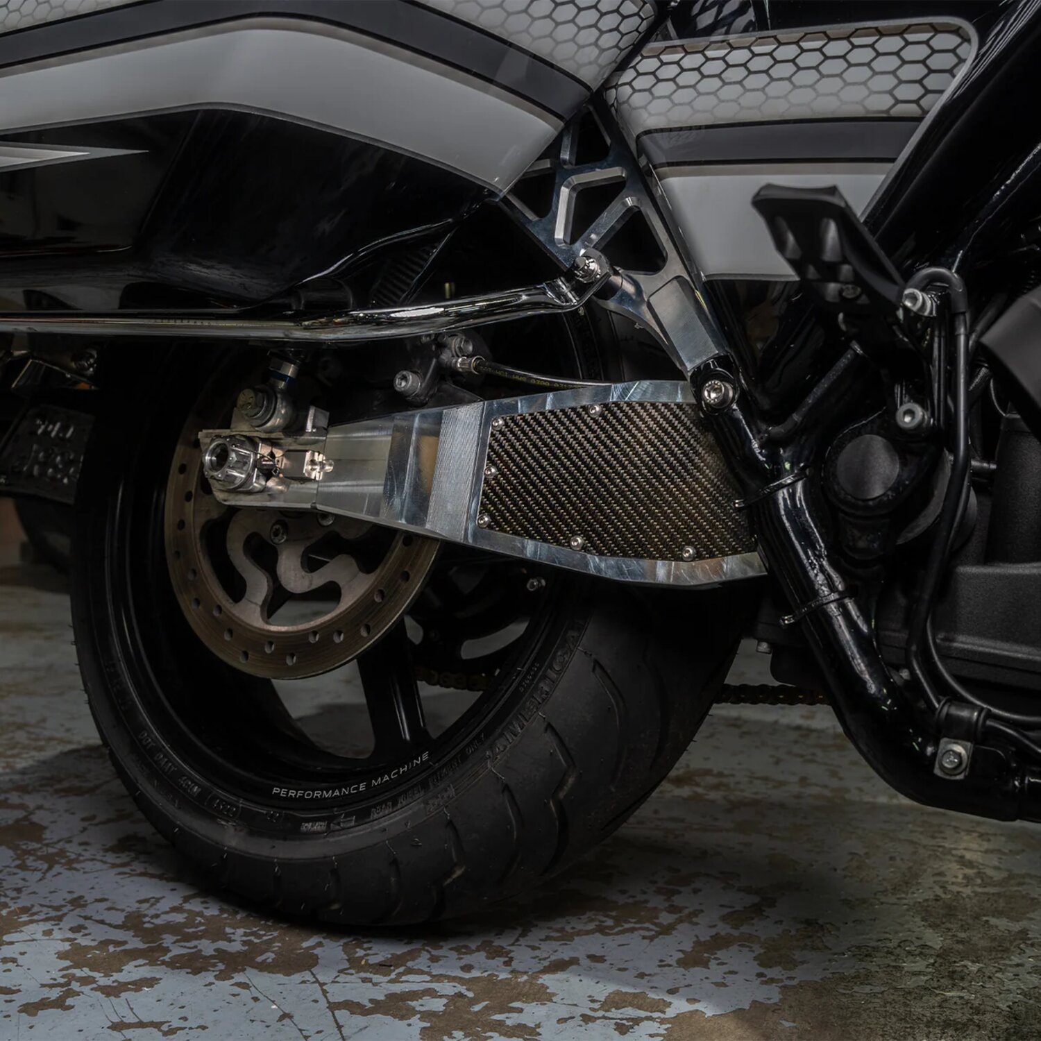 Trask, Billet swingarm kit. Aluminum
