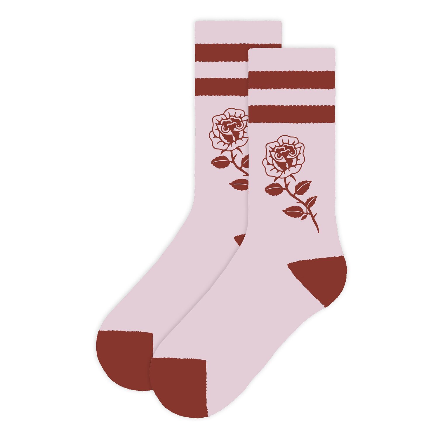 American Socks Rose Mid High socks, Pink, One size fits most