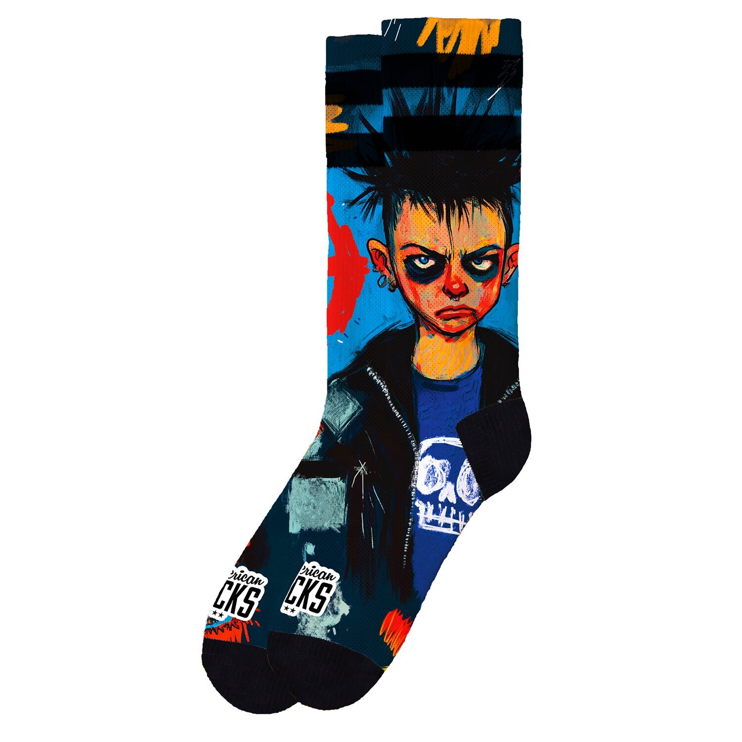 American Socks Youth Regegade Signature socks, Blue, L/XL