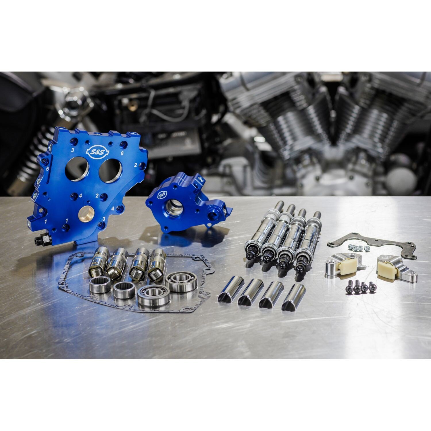 S&S, Twin Cam cam chest kit - chain drive, no cams