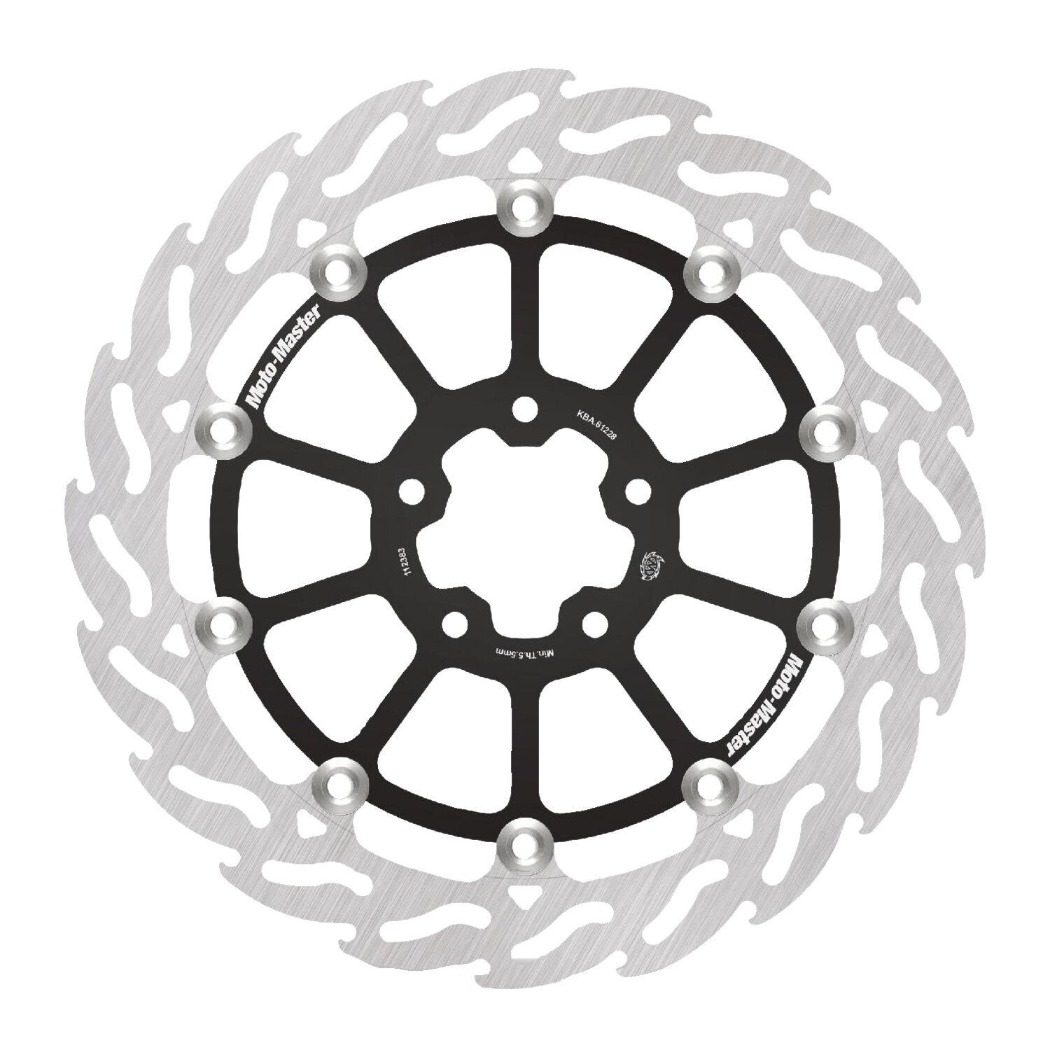 Moto-Master, 'Flame' floating brake rotor. Front left