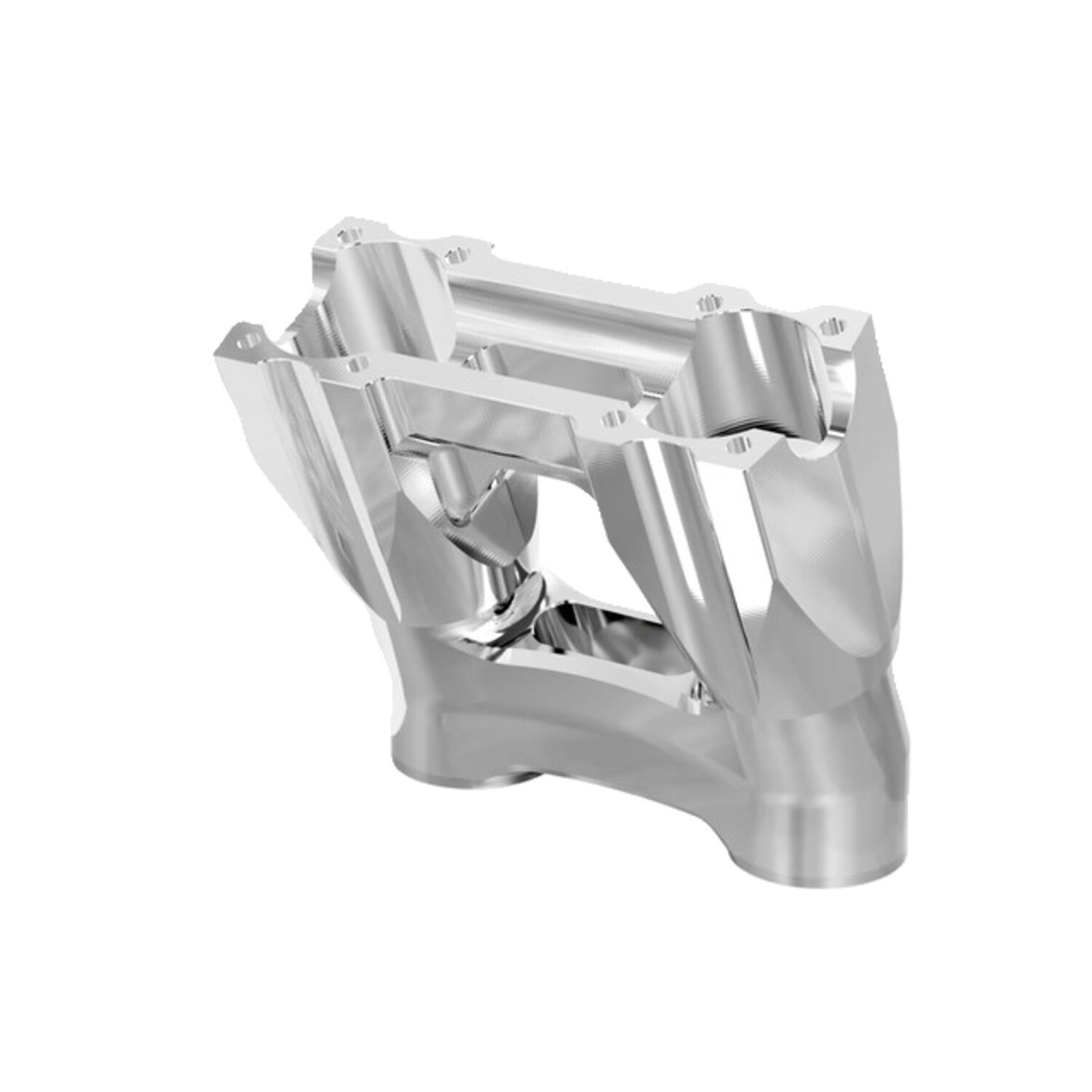 Kraus, Topless Isolated Kickback Risers. 5" rise, Unpainted, Raw