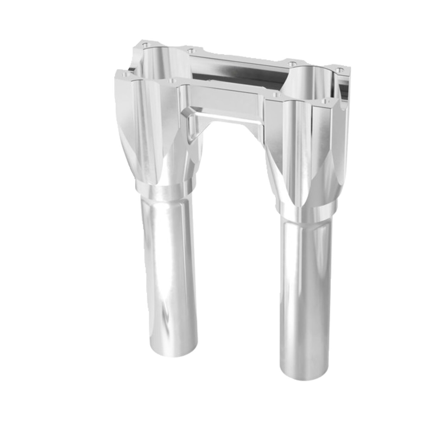 Kraus, Topless Isolated Straight Risers. 8" rise, Unpainted, Raw