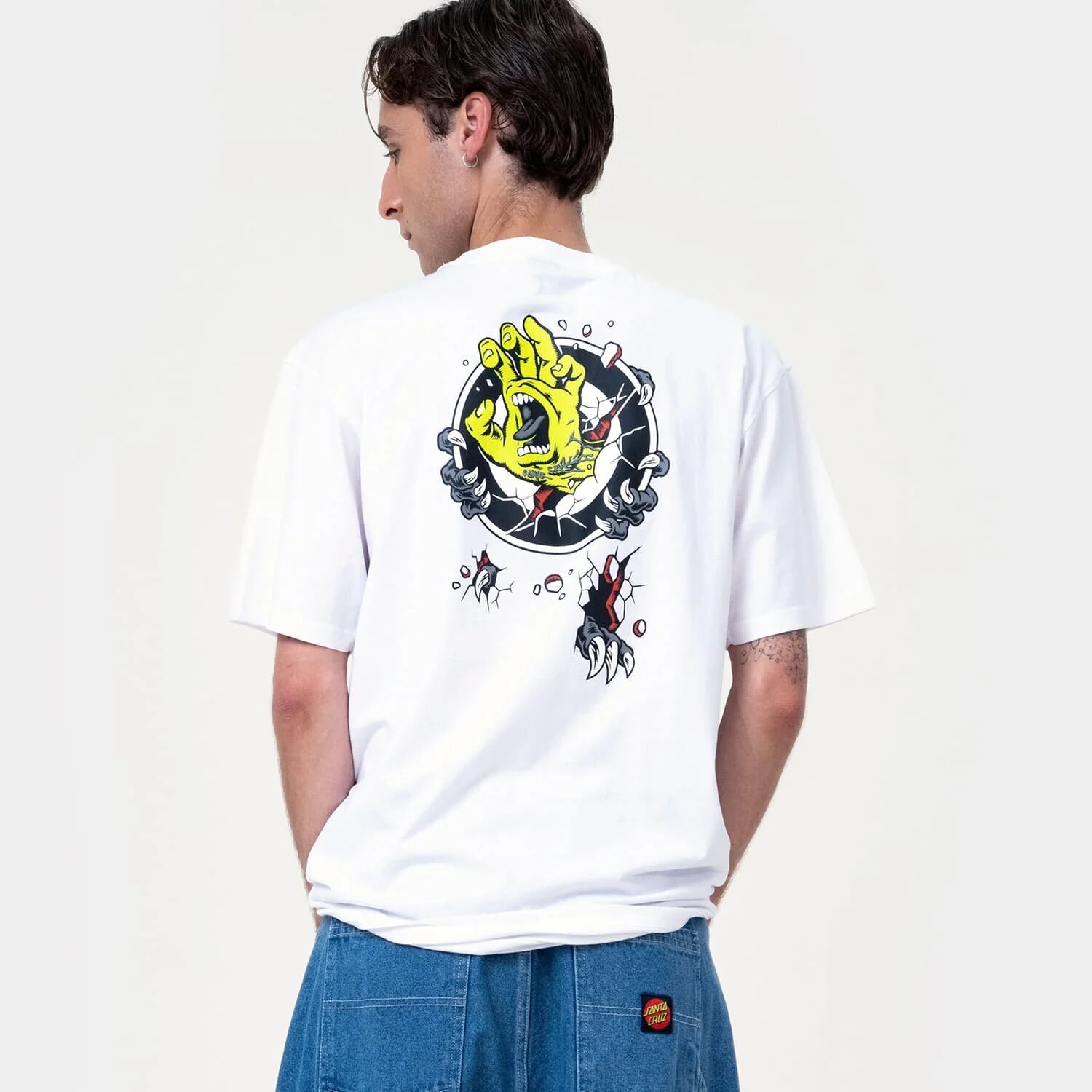 Santa Cruz Roskopp Screaming Target t-shirt white, S