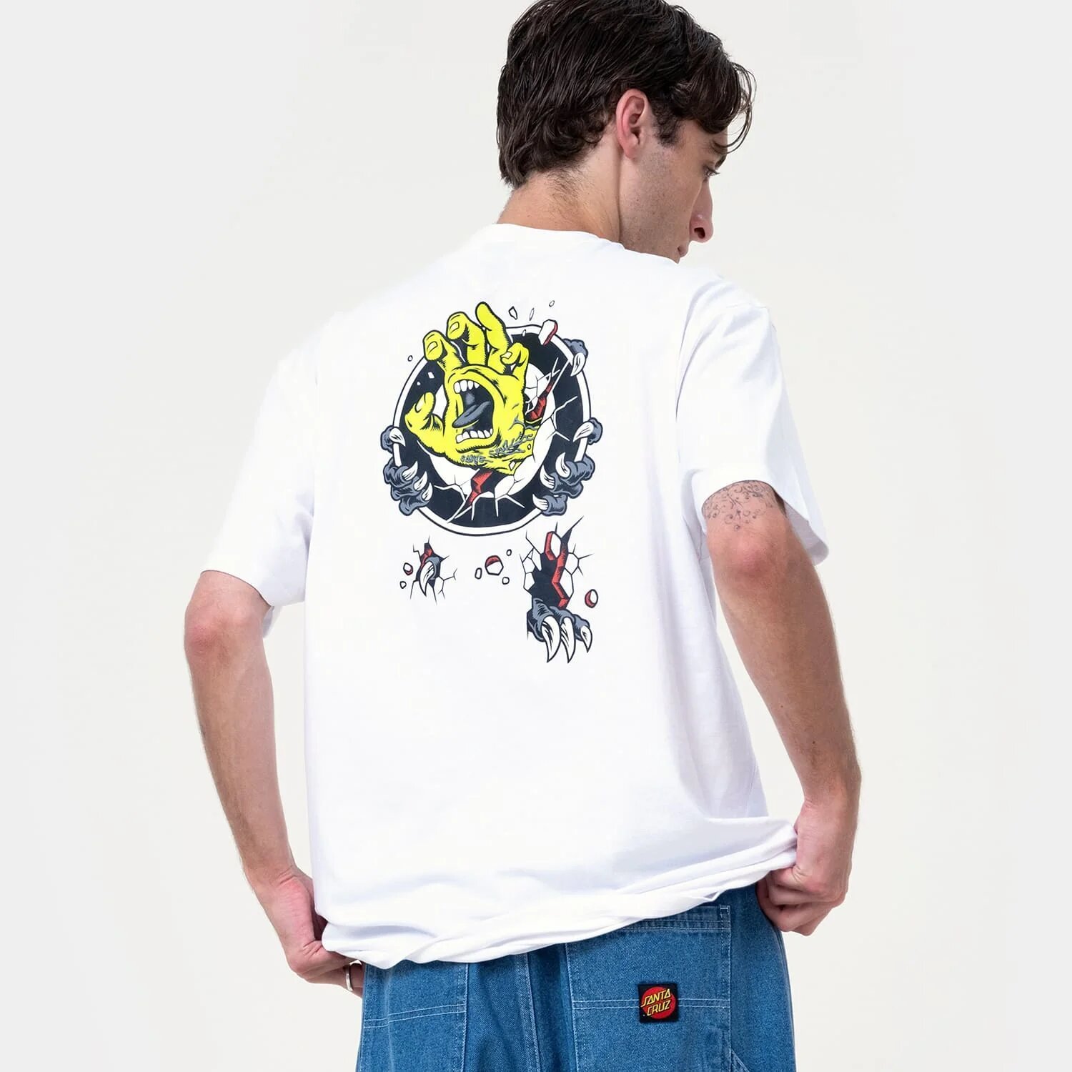 Santa Cruz Roskopp Screaming Target t-shirt white, S