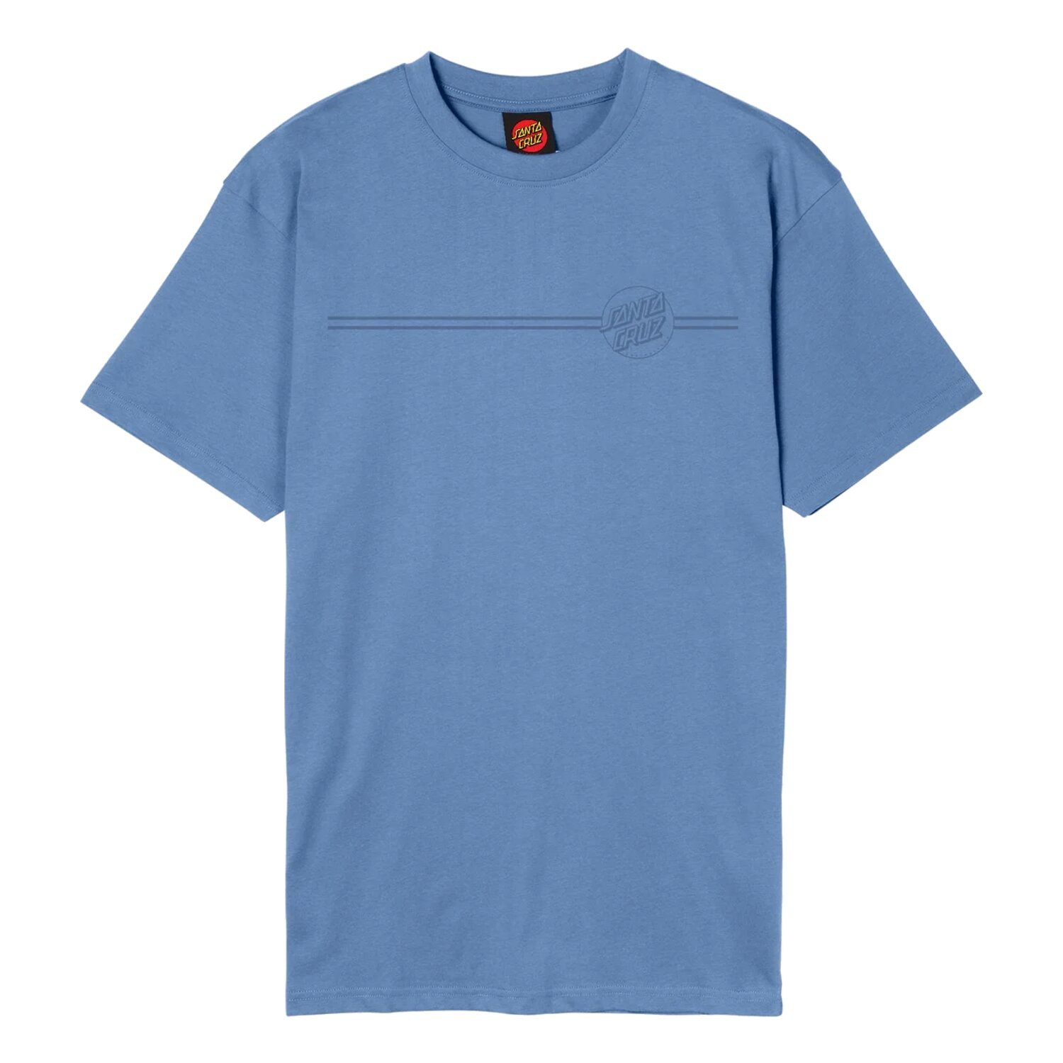 Santa Cruz Tonal Opus Dot Stripe t-shirt, azure Blue, Blue, L