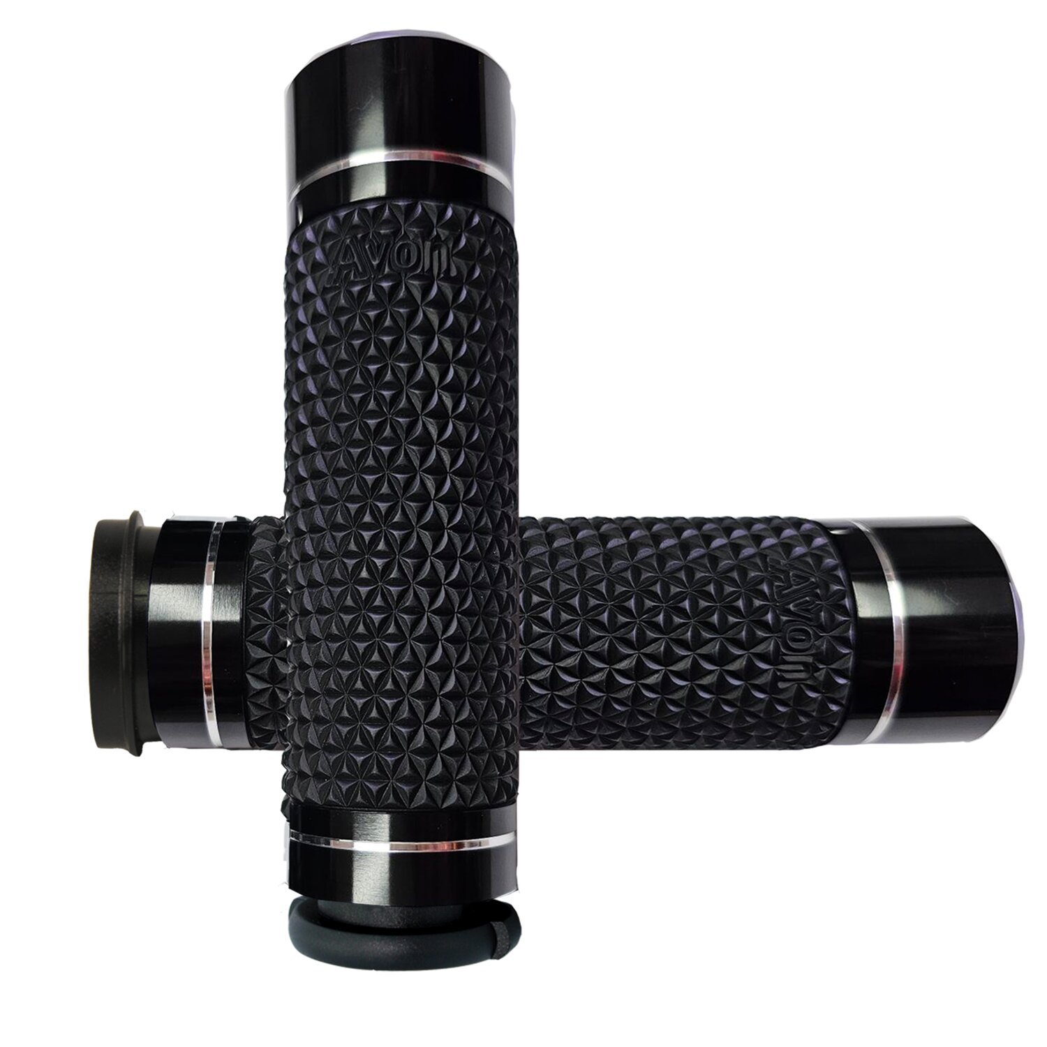 Avon Grips, K25 grips fly-by-wire. Black anodized, Satin