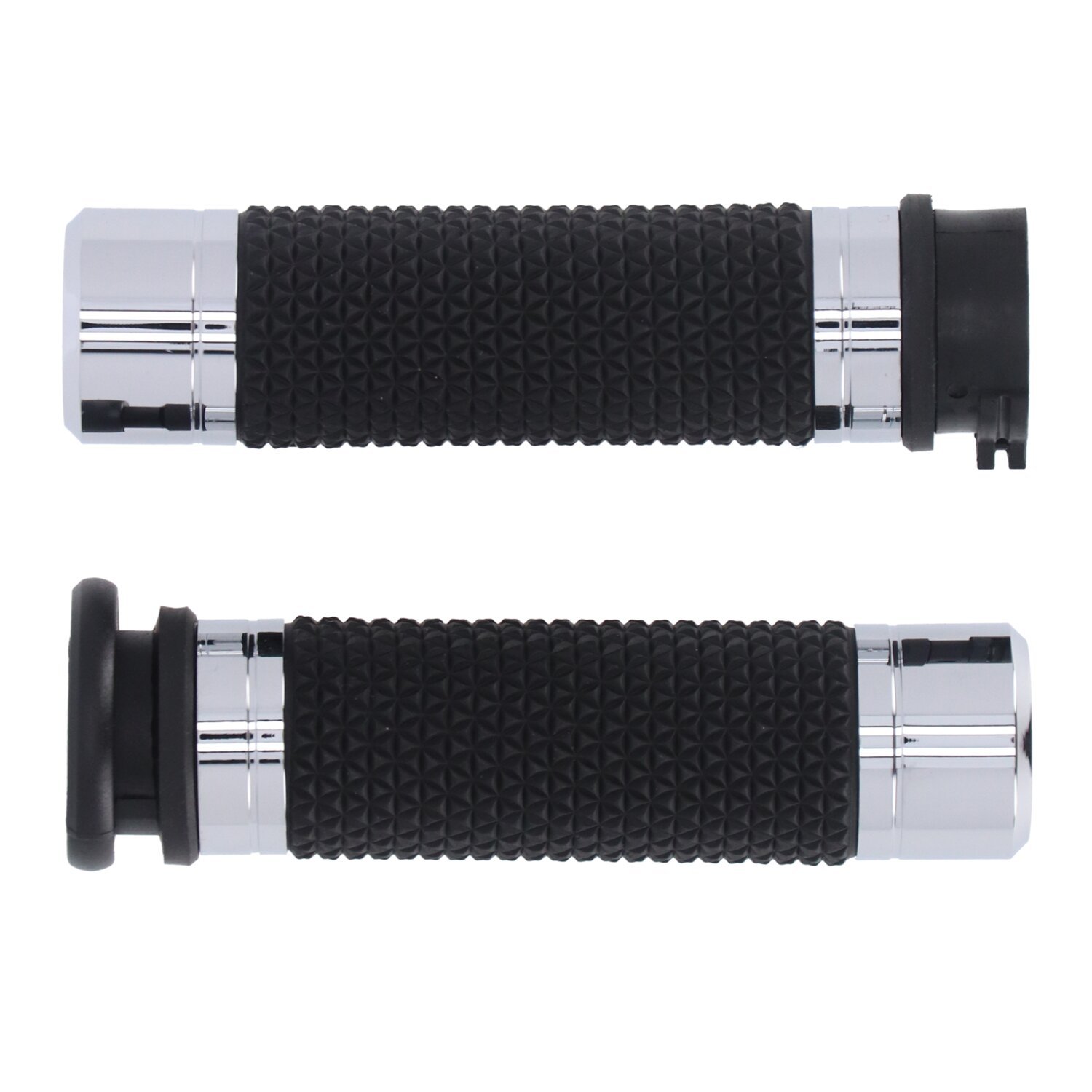 Avon Grips, K25 grips push-pull, Black, Chrome