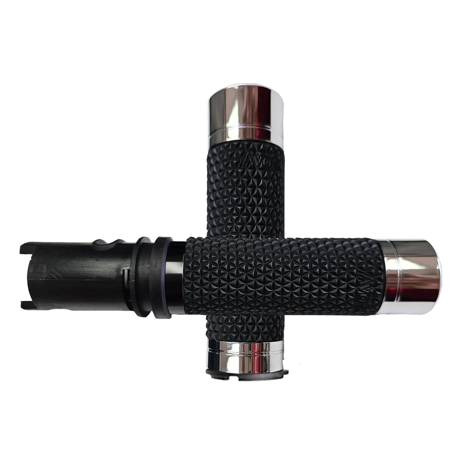 Avon Grips, K25 grips e-throttle, Black, Chrome