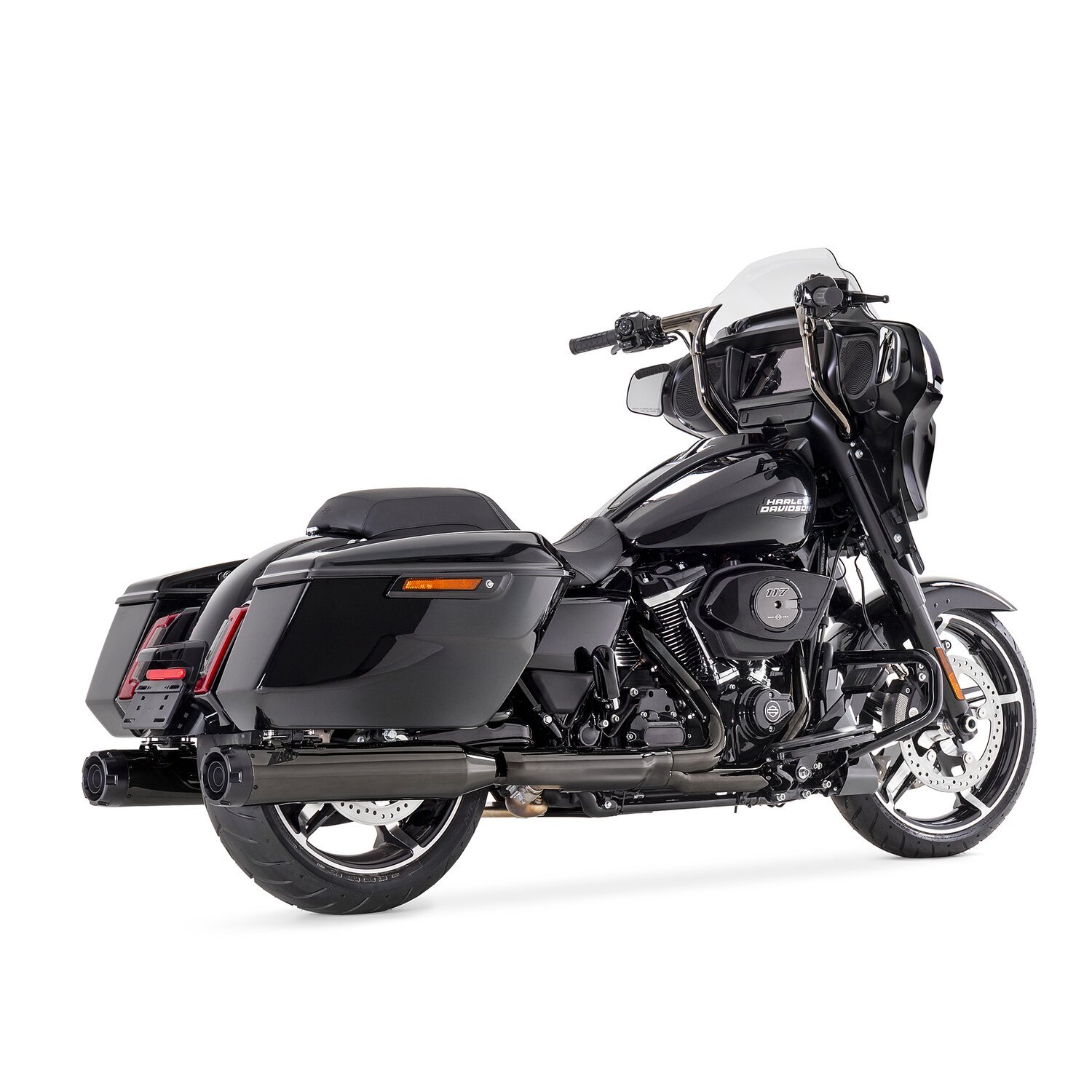 Zard, Slip-On mufflers set. Black-chrome Stainless