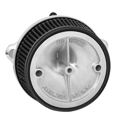 With Black Backing Plate. Without air cleaner cover. Ness Stage 1 custom air cleaner covers. 
The new Big Sucker™ Stage 1 performance intake for 23-up Gen2 Tourings. Engineered & tested to enhance performance in all riding scenarios. Each backing plate features a radius design from the outer edge of the backing plate to the mouth of the throttle body, resulting in more airflow. 
- All-New next generation backing plate design 
- Increases Horsepower & Torque 
- Black Pre-Oiled High Performance Filter 
- Patent Pending aluminum backing plate that features zero flat surfaces, every angle of the intake is designed to - promote airflow 
- One-Piece Aluminum top filter place with integrated air venturi to direct airflow into the throttle body 
- Accepts all Ness Stage 1 custom air cleaner covers 