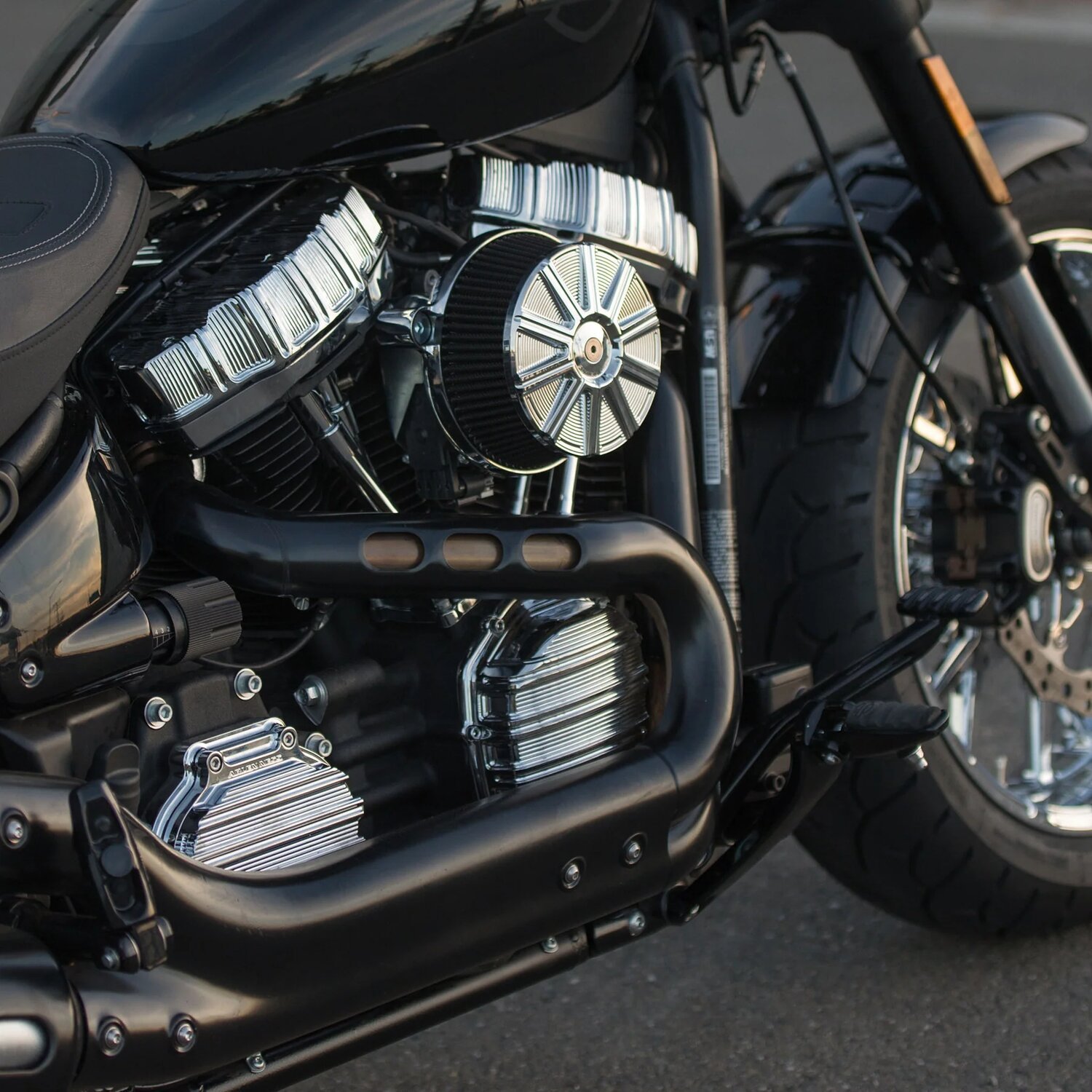 Arlen Ness, Stage 1 Big Sucker air cleaner. 10-Gauge, Chrome