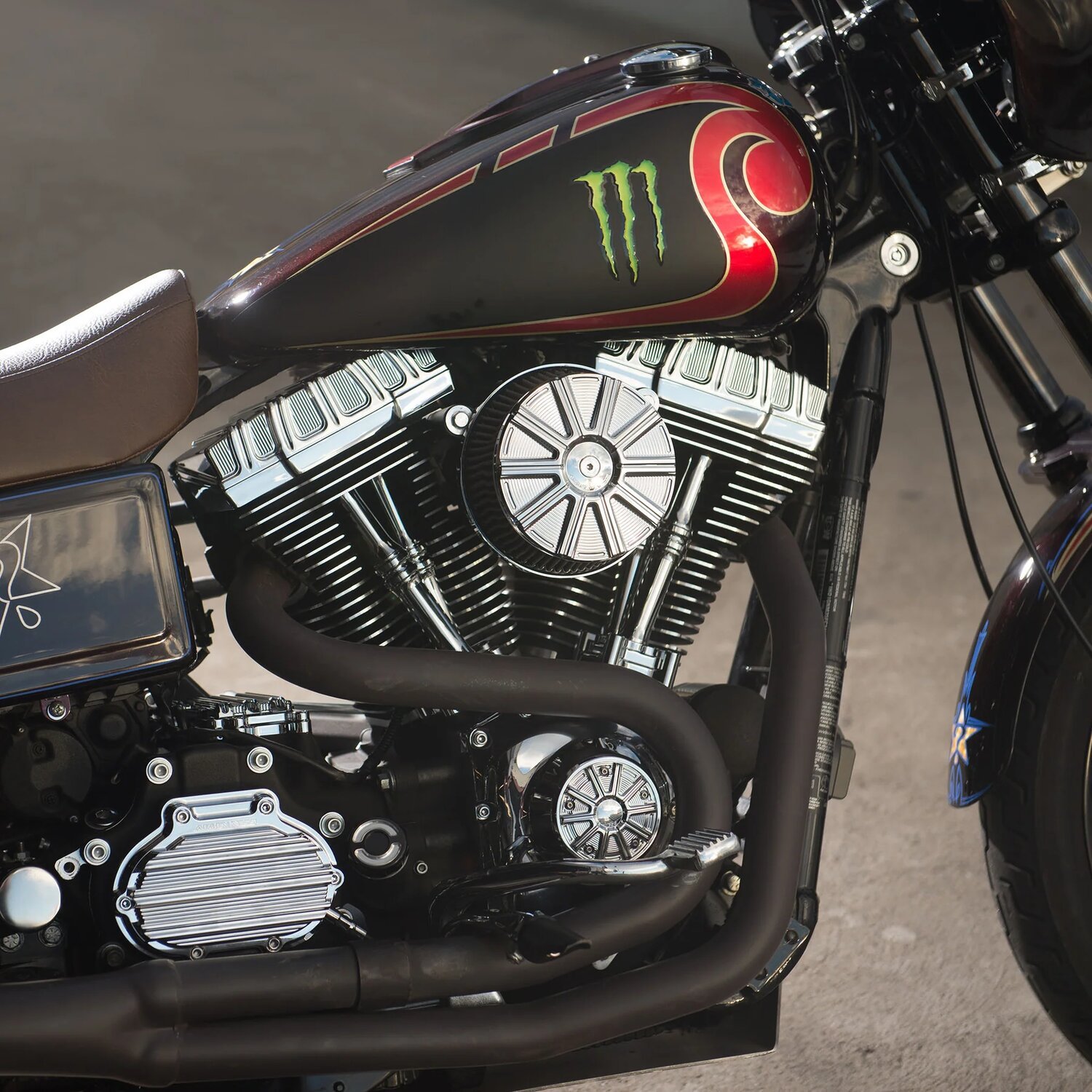 Arlen Ness, Stage 1 Big Sucker air cleaner. 10-Gauge, Chrome