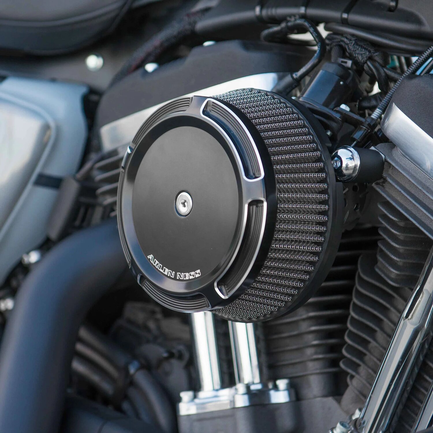 Arlen Ness, Stage 1 Big Sucker air cleaner kit. Black Bevel