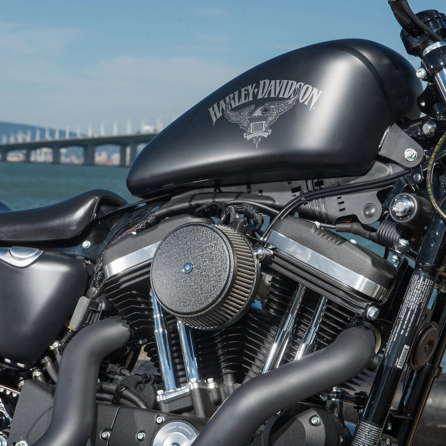 Arlen Ness, Stage 1 Big Sucker air cleaner. Smooth, Black