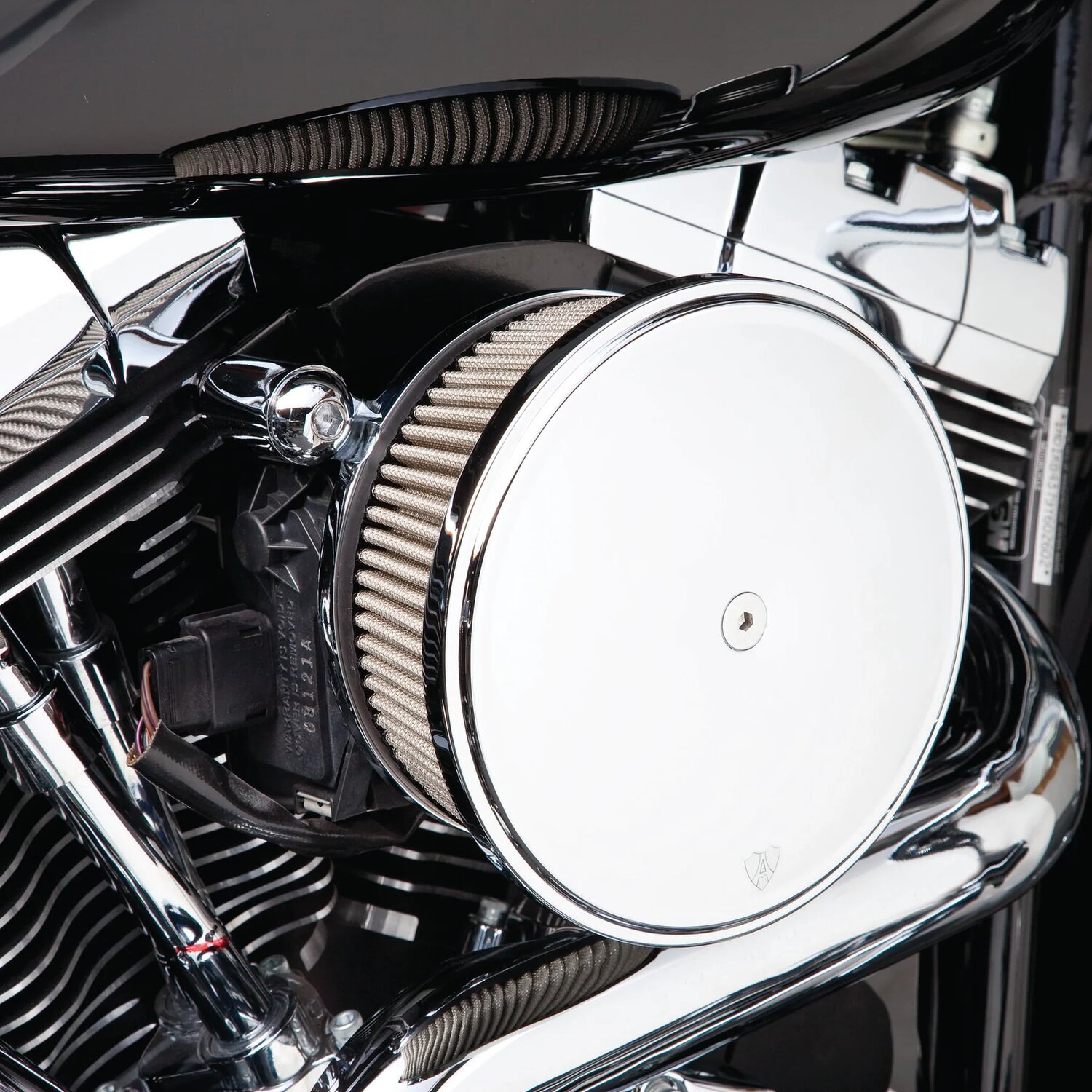 Arlen Ness, Stage 2 Big Sucker air cleaner. Smooth, Chrome