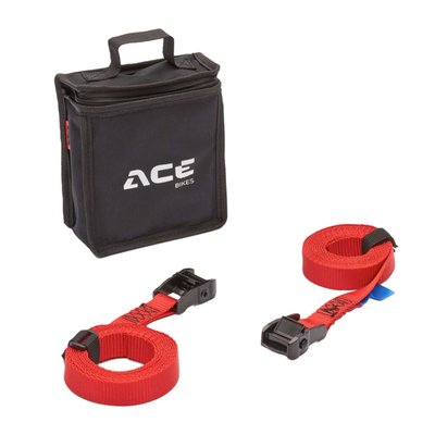 An essential piece of equipment to secure your motorcycle or scooter during transport. It’s continuous loop design makes it easy to find a suitable hooking point in any situation. The Essentials Cam Buckles and extra strong PES webbing of 250 cm which guarantees durability. This Cam Buckle kit comes with a solid carrying bag for easy storage and 2 Velcro strap binders to tidy the left-over strap.
- Solid Essential Cam Buckles
- Continuous loop design
- Strap length 250cm
- Strap width 25mm
- Load capacity 300 daN.
Includes:
- 2x Cam Buckle Essential
- 2x Velcro Strap binder
- 1x Storage bag
