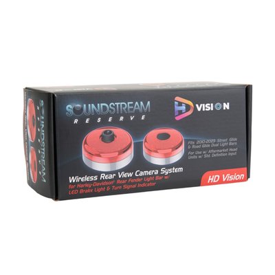 Replaces the turn signal inserts in the rear light bar. The LED inserts are with red LED only. 
This rear view camera can be used with Soundstream HDHU and WHD series.