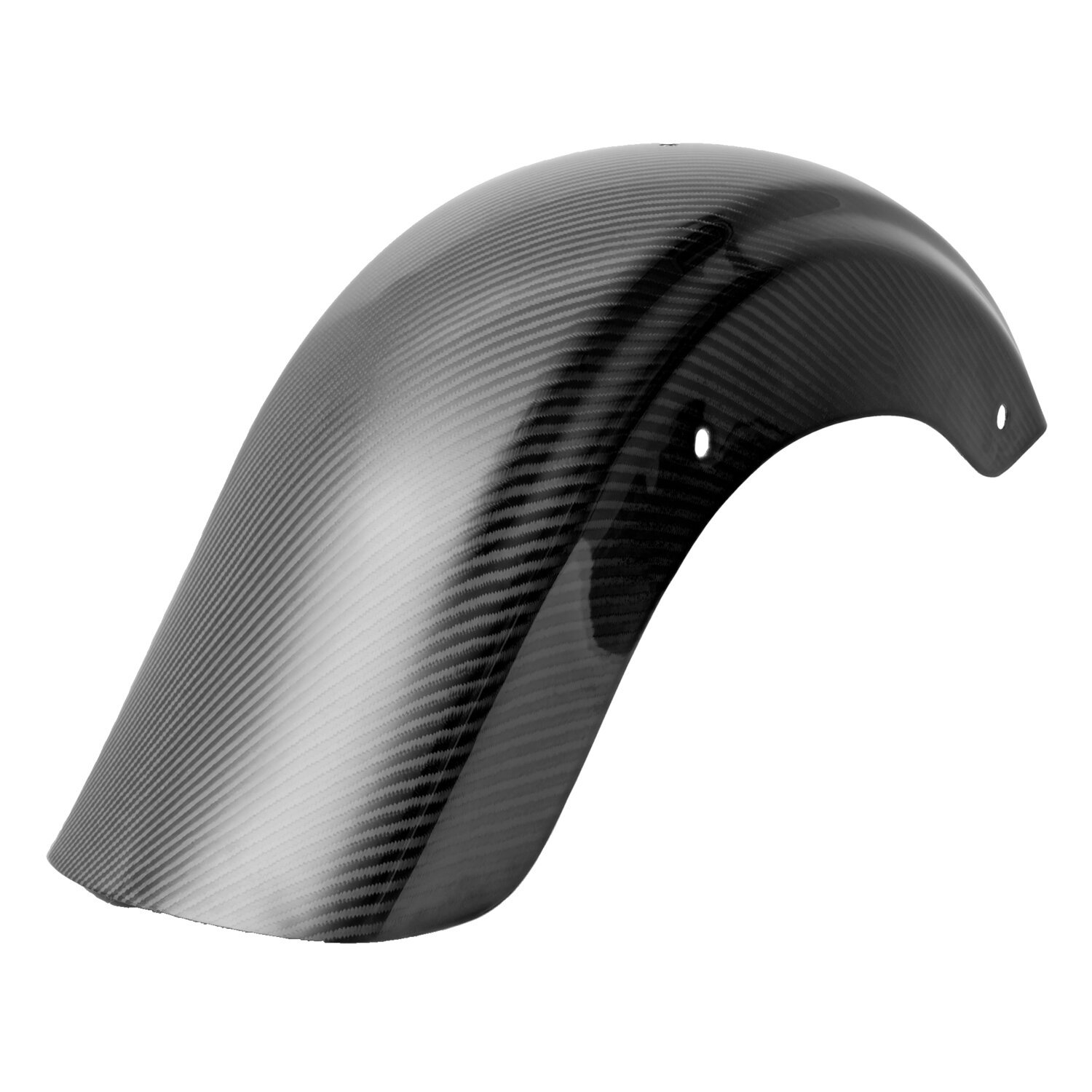 Tommy & Sons, carbon fiber stock style rear fender. Woven, Unpainted, Gloss