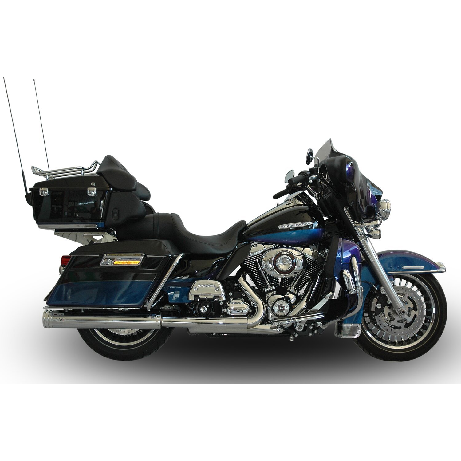 V Performance, Double Ring slip-on mufflers, Chrome