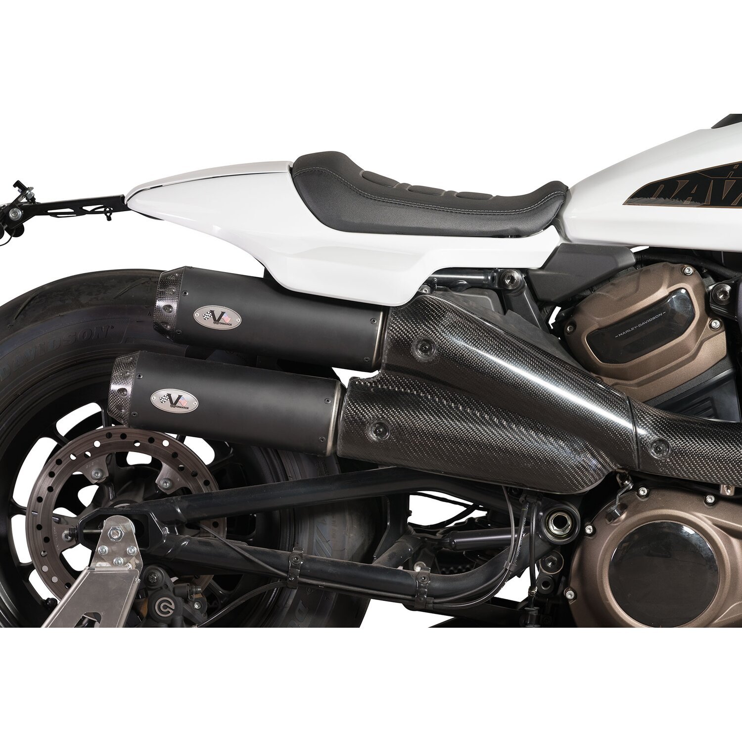 V Performance, 2-2 muffler set Sportster S, Black