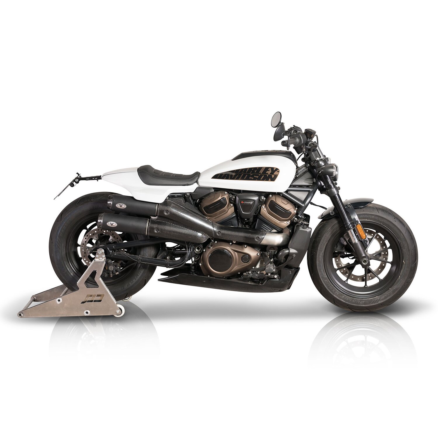 V Performance, 2-2 muffler set Sportster S, Black