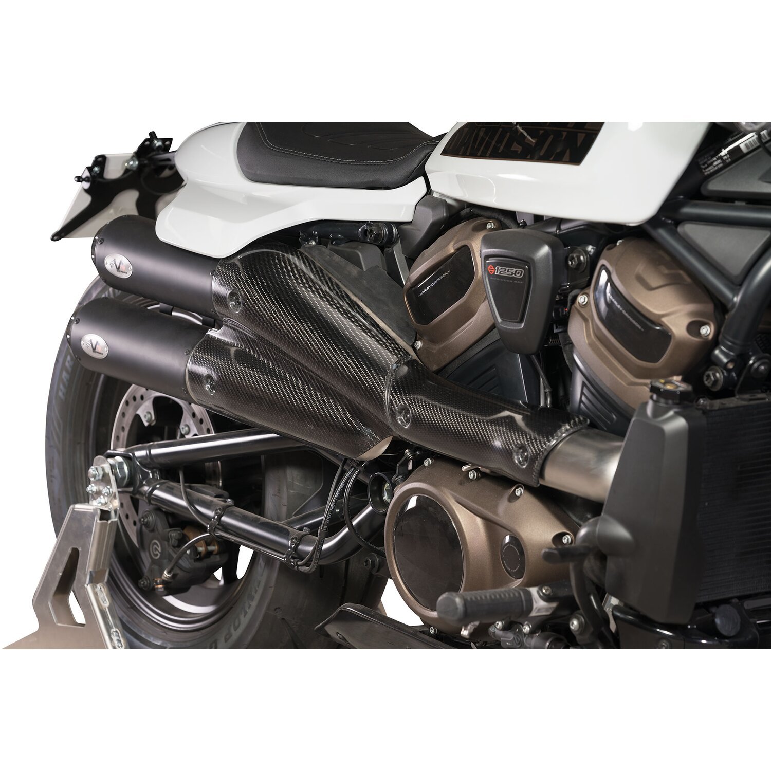 V Performance, 2-2 muffler set Sportster S, Black