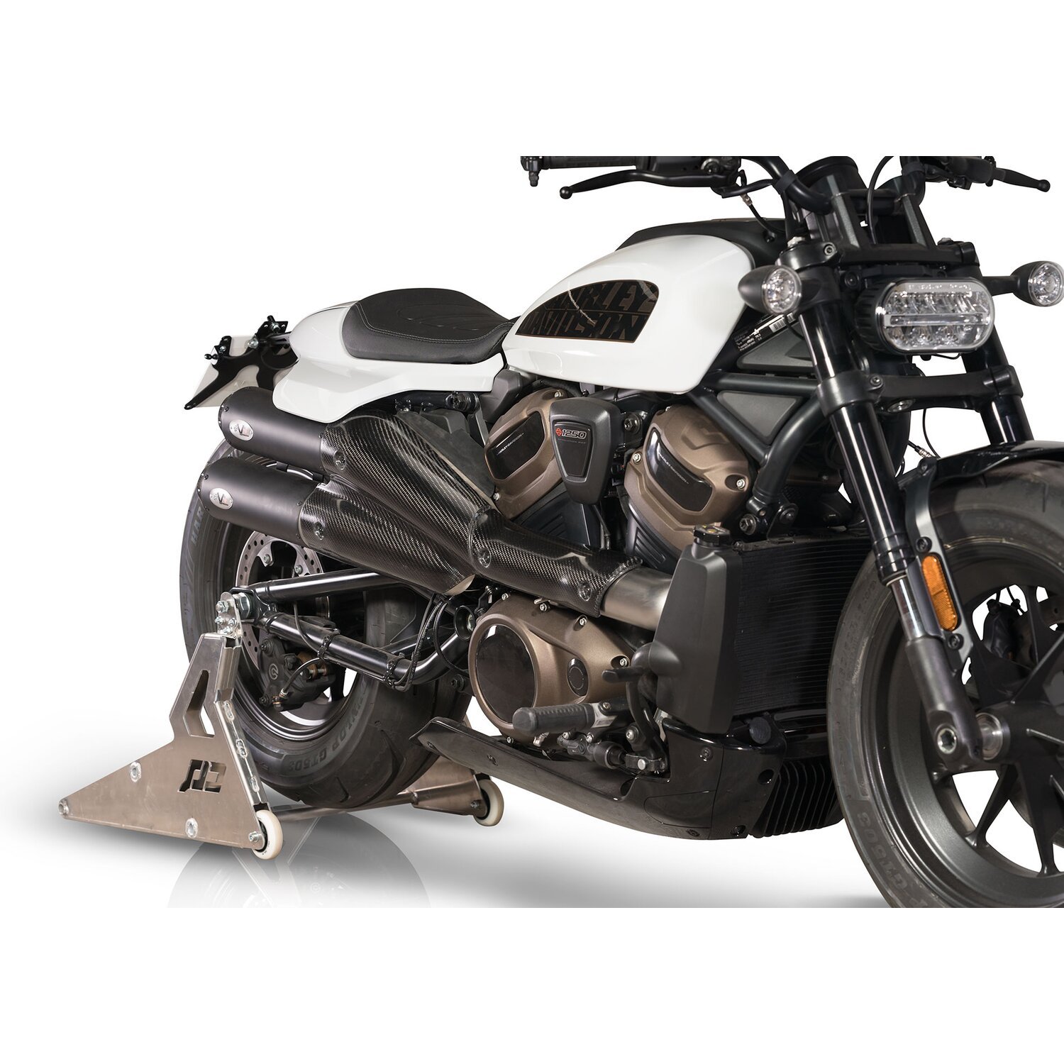 V Performance, 2-2 muffler set Sportster S, Black