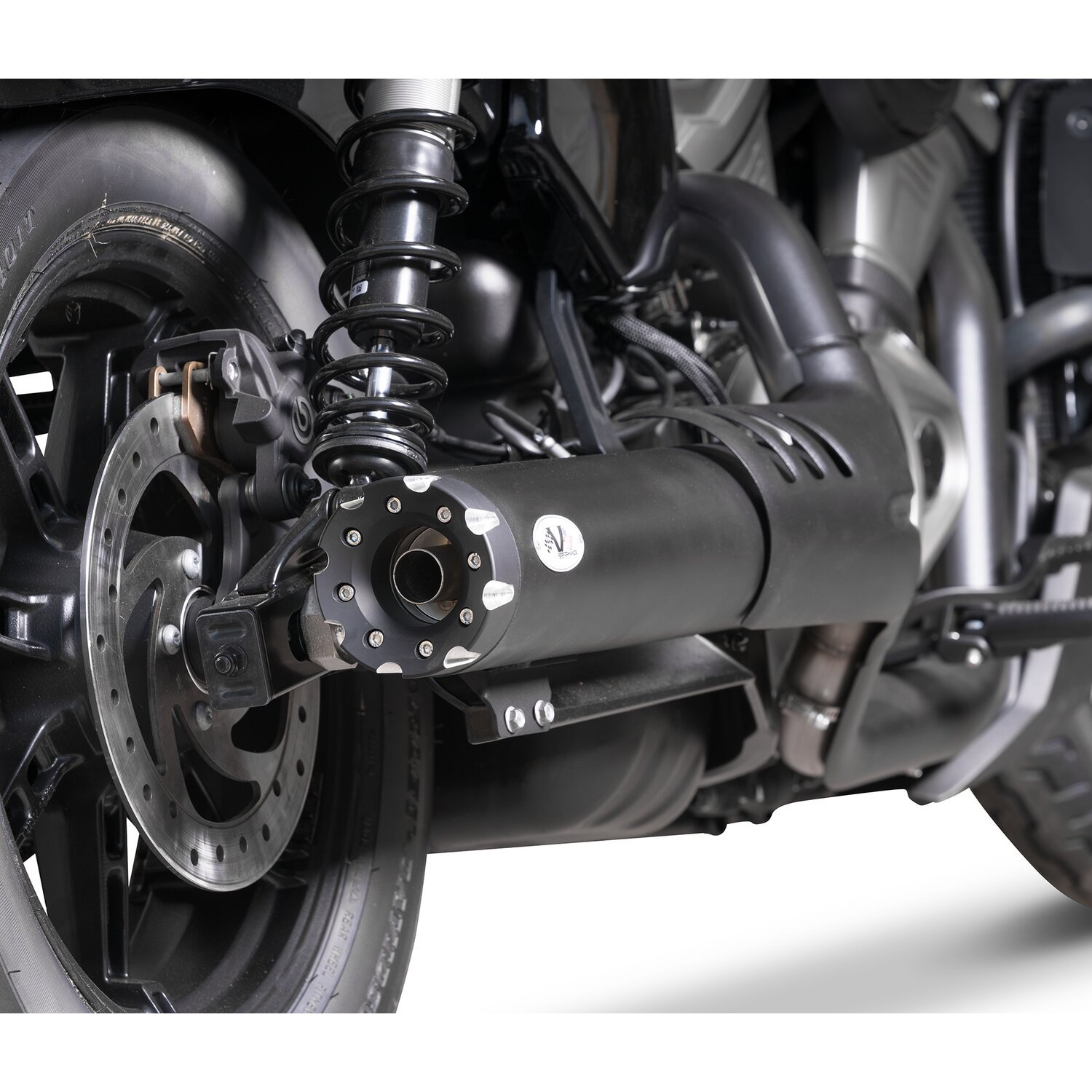 V Performance slip on muffler for Nightster, Black