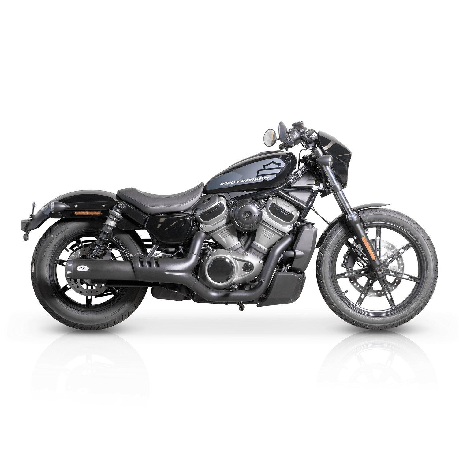 V Performance slip on muffler for Nightster, Black