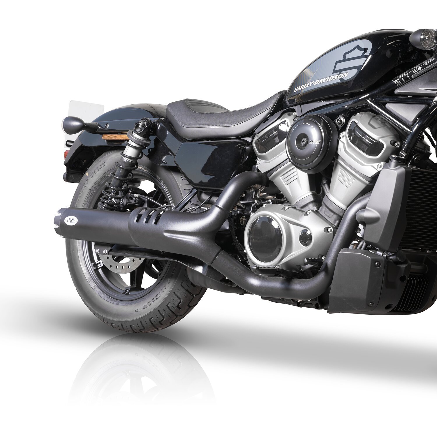 V Performance slip on muffler for Nightster, Black