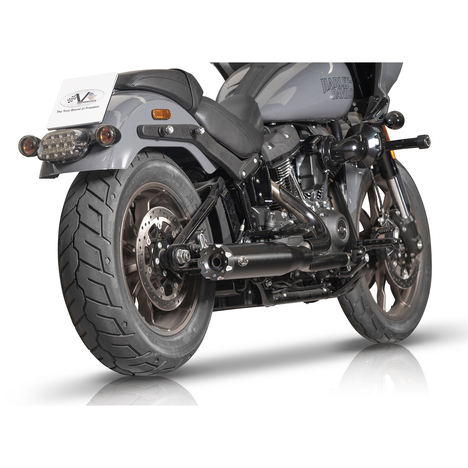 V Performance, 'Revolver' slip-on muffler set, Black