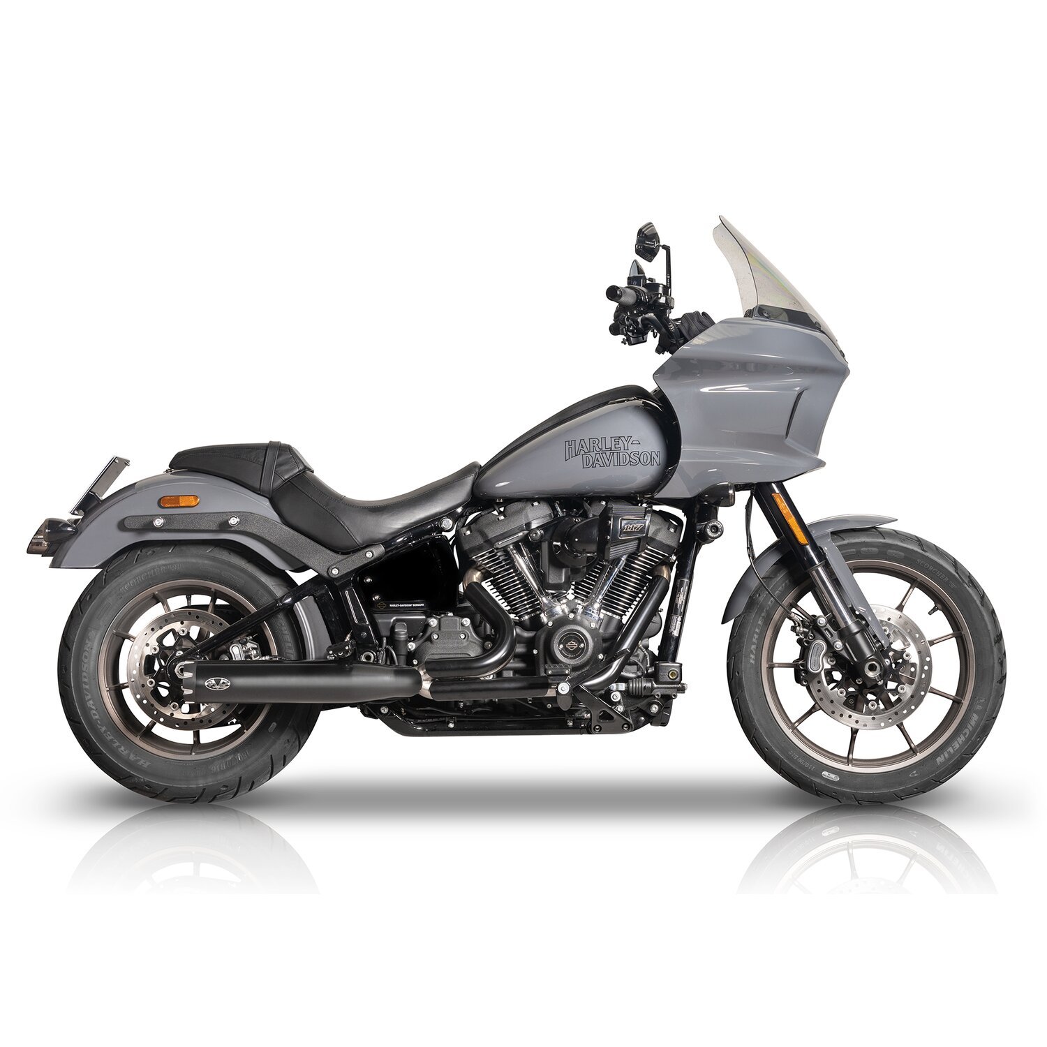 V Performance, 'Revolver' slip-on muffler set, Black