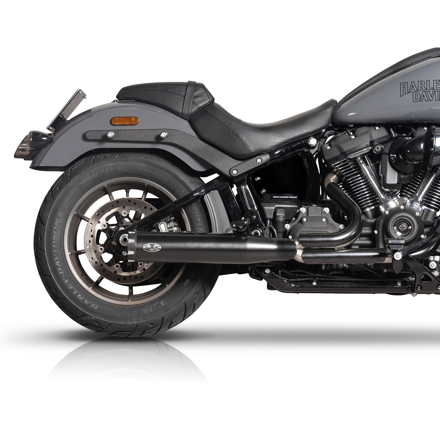 V Performance, 'Revolver' slip-on muffler set, Black