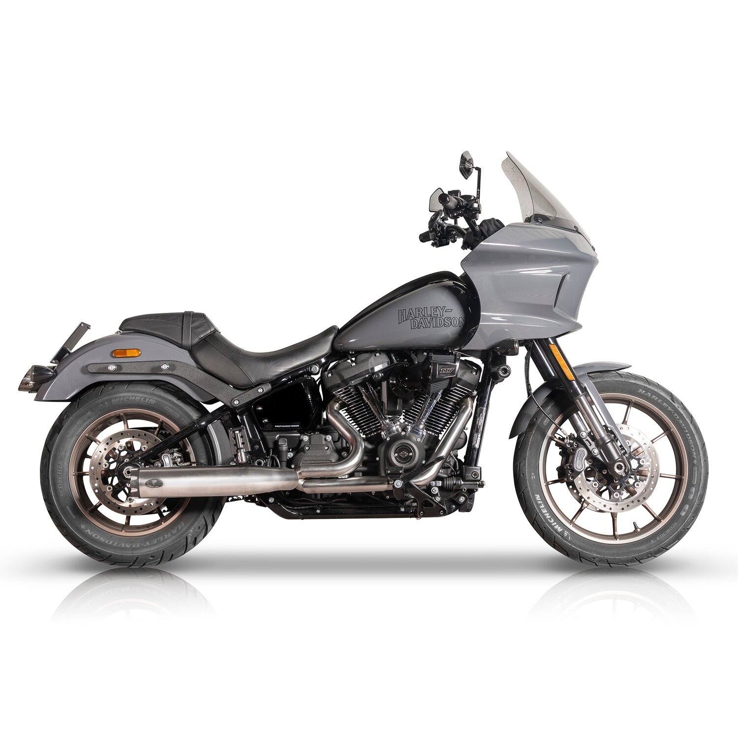 V Performance, Revolver 2-1 Club Style exhaust system. Satin, Brushed