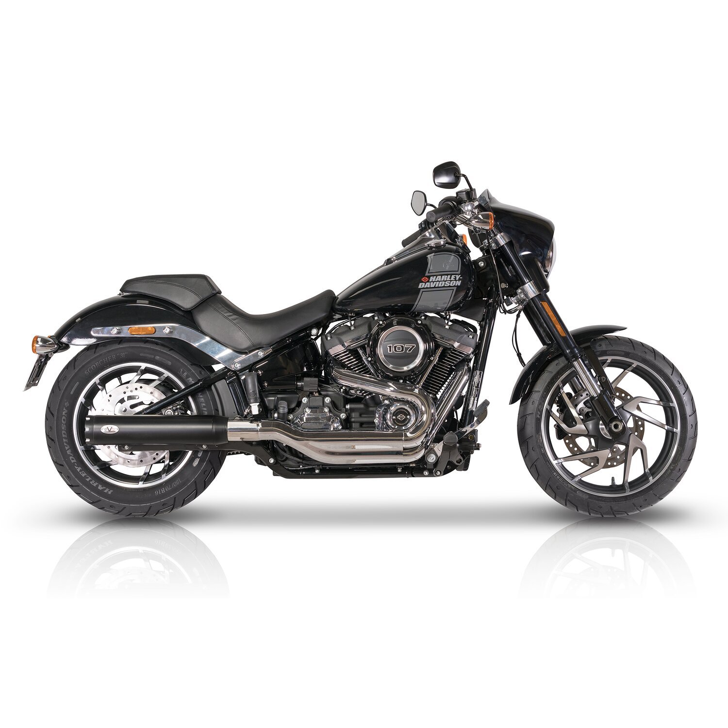 V Performance, Revolver slip-on muffler Sport Glide, Black