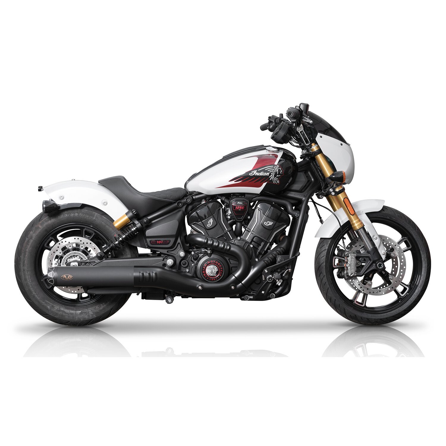 V Performance, Rebel slip-on muffler, Black