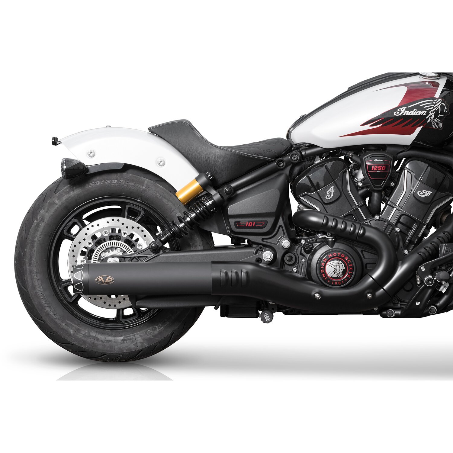 V Performance, Rebel slip-on muffler, Black