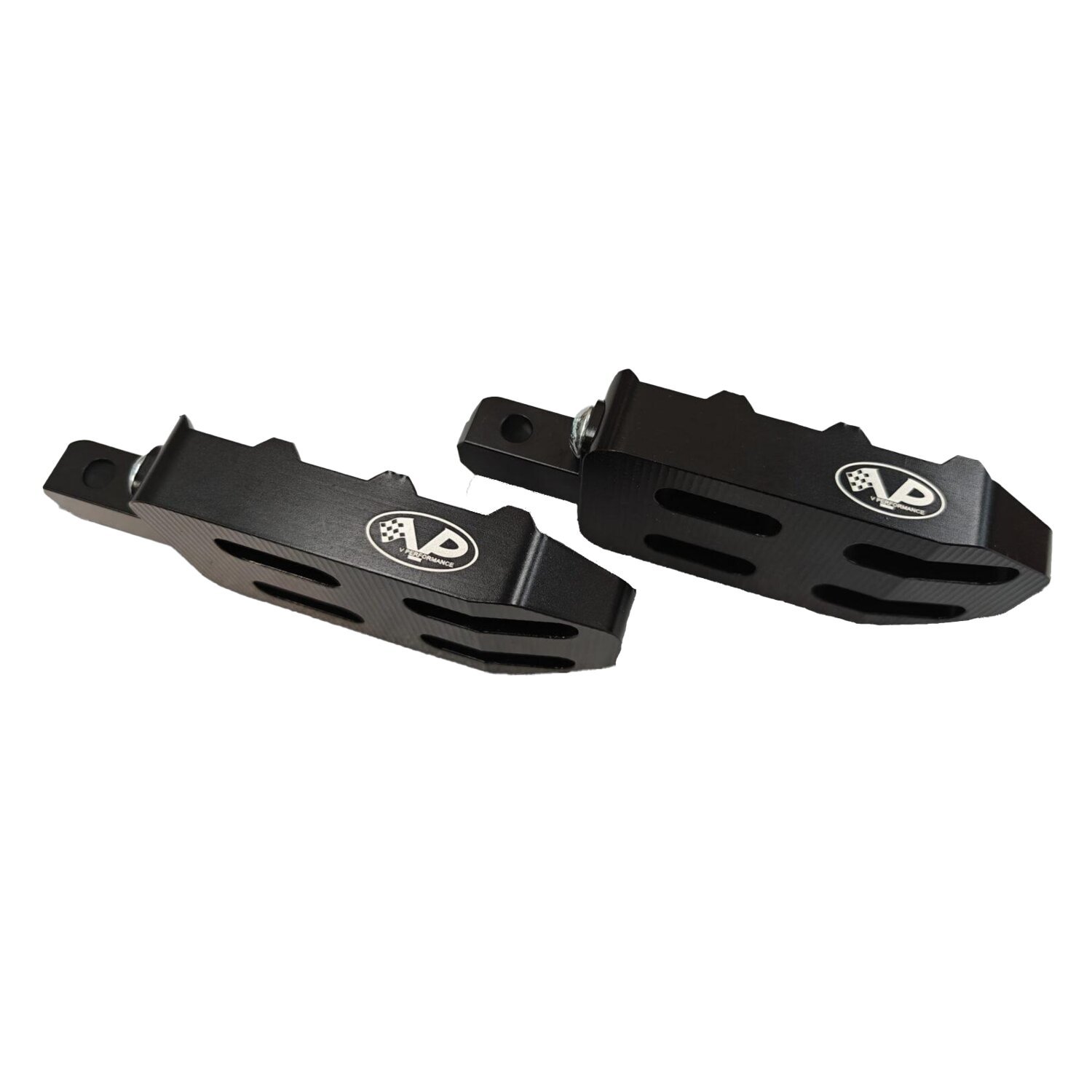 V Performance, rider foot peg set, Black