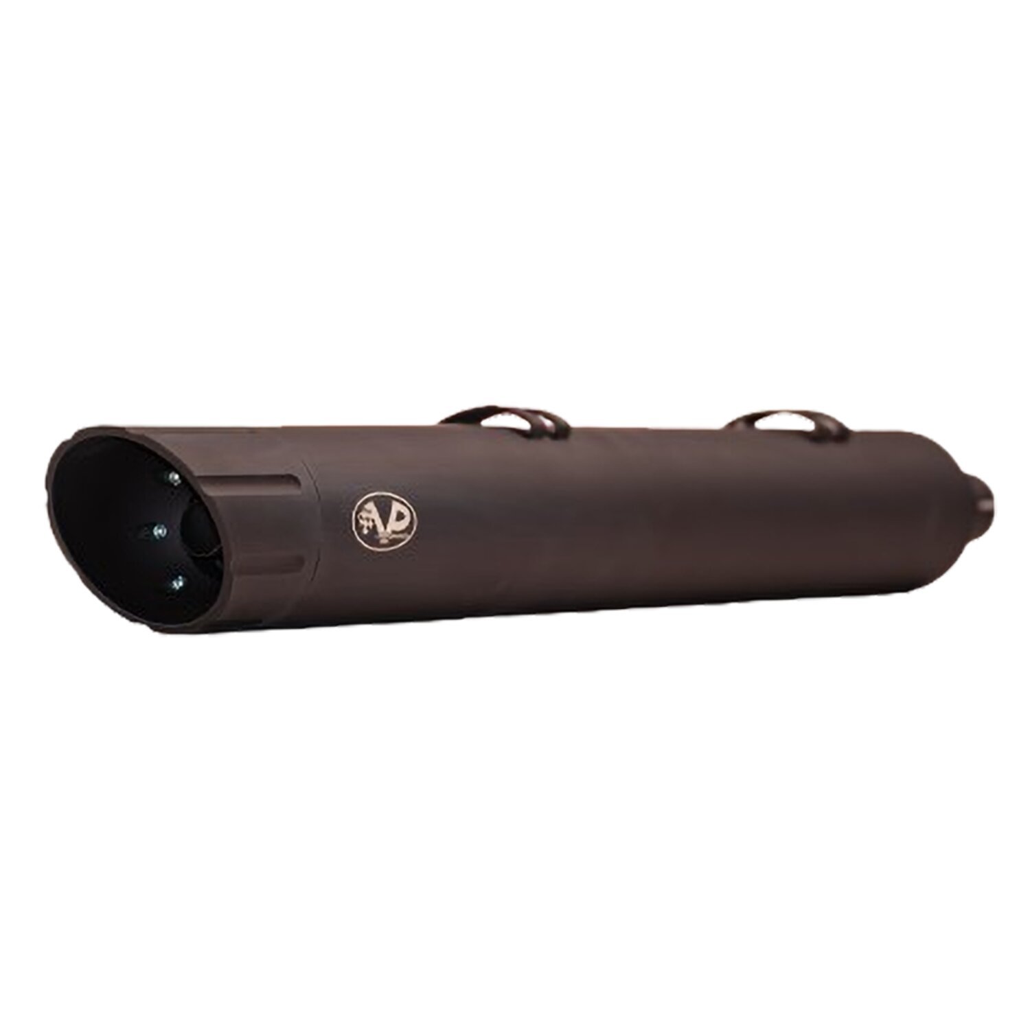 V Performance, 100mm Banger slip-on muffler set. Black