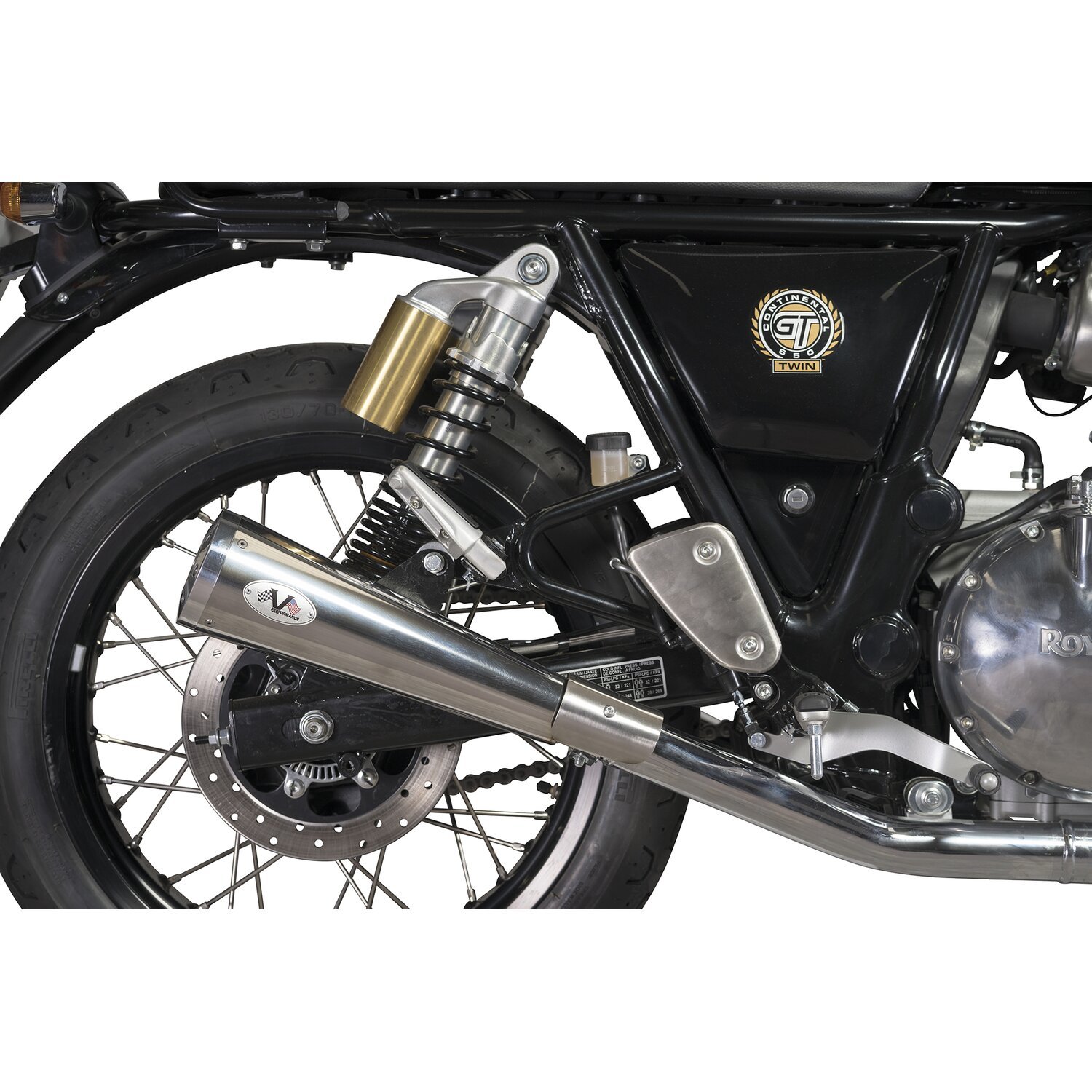 V Performance, Max Cone Thunder slip-on muffler set, Chrome
