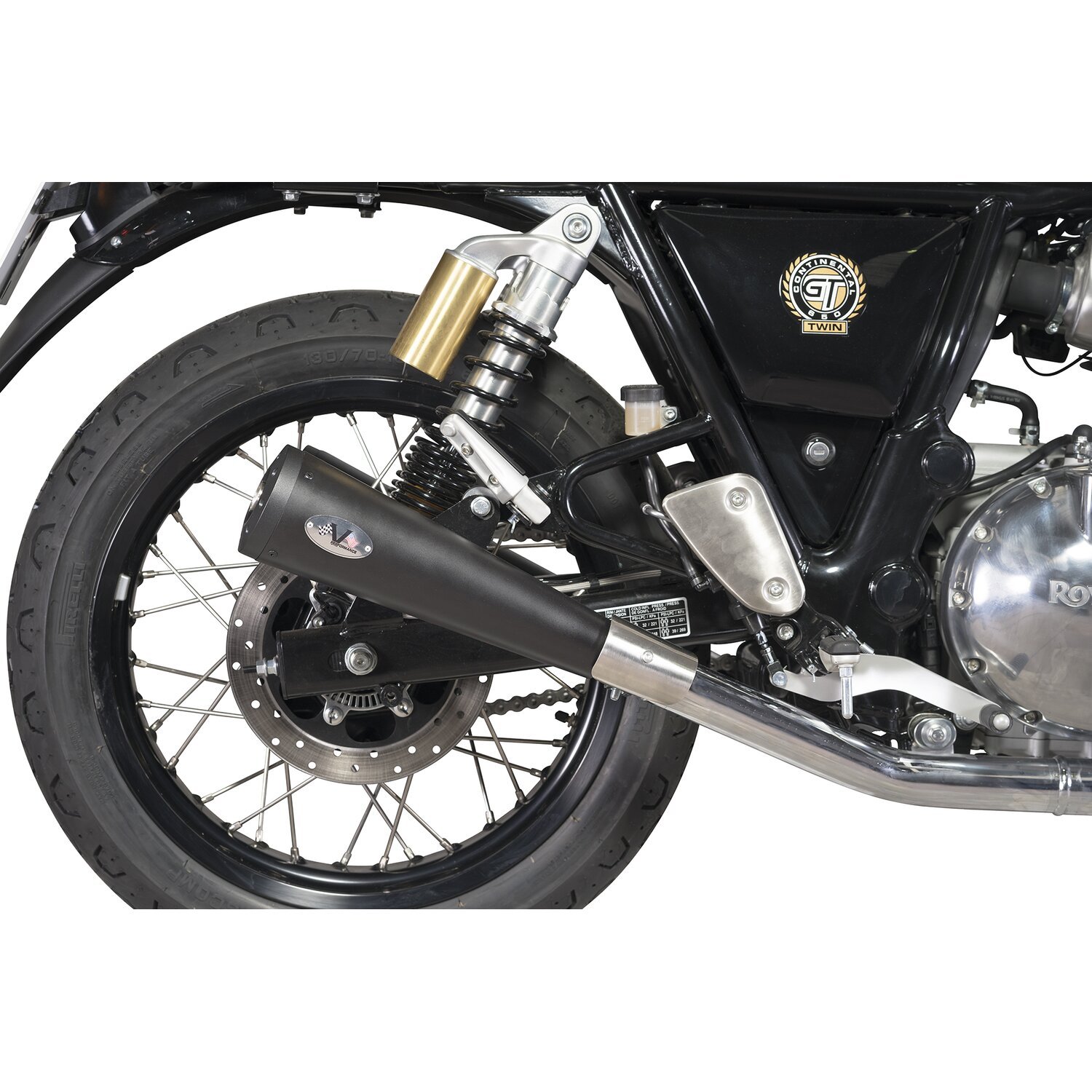 V Performance, Max Cone Thunder slip-on muffler set, Black