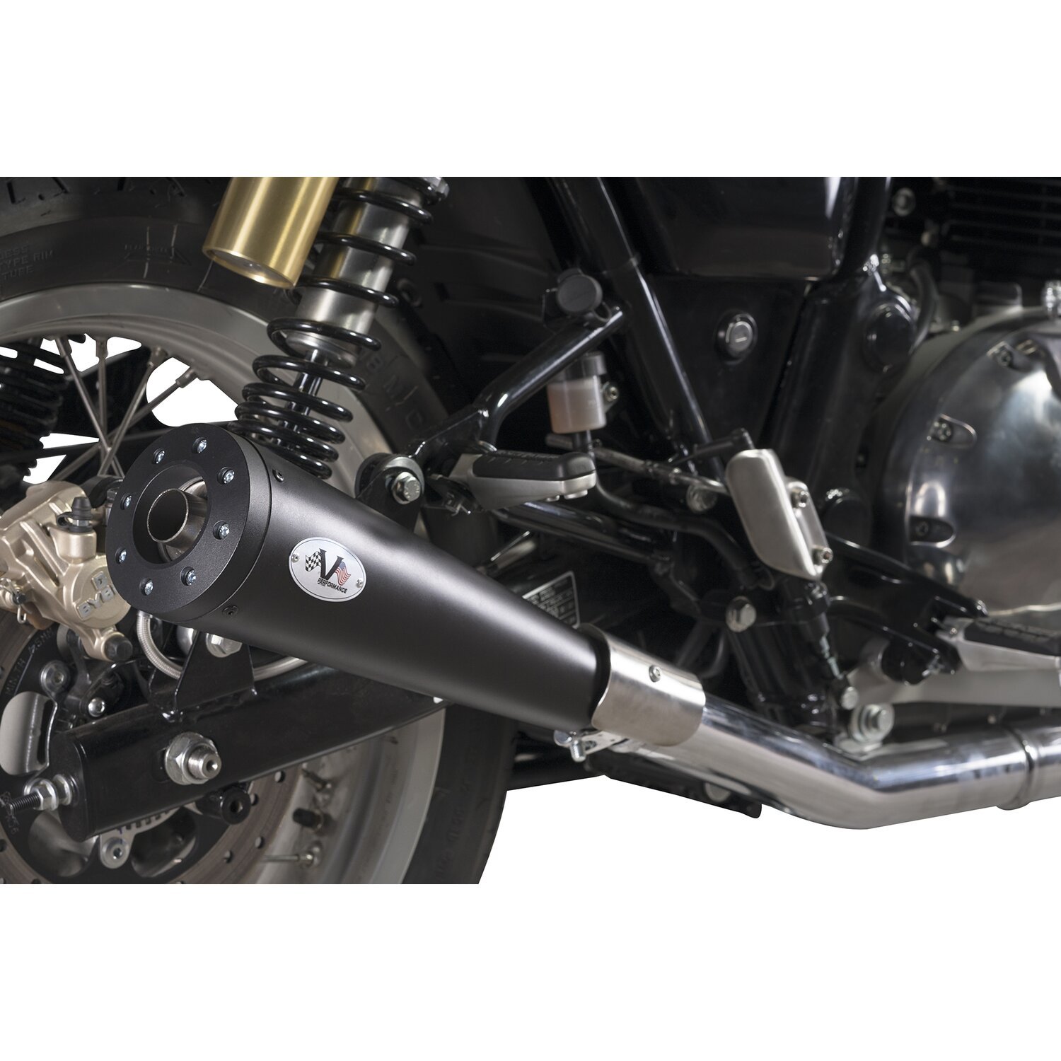 V Performance, Max Cone Thunder slip-on muffler set, Black